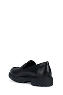 Geox Erkek Siyah Spherica Ec7 Deri Klasik Loafer | Derimod