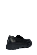 Geox Erkek Siyah Spherica Ec7 Deri Klasik Loafer | Derimod