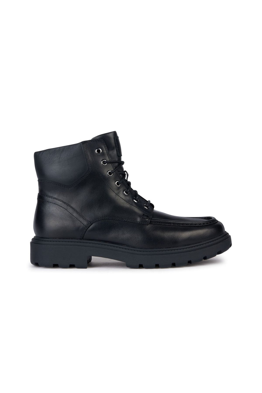 Geox Men's Black Spherica Zippered Leather Boots U36FRE00043C9999 | Derimod