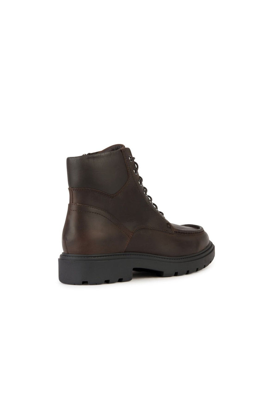 Geox Men's Brown Spherica Zippered Leather Boots