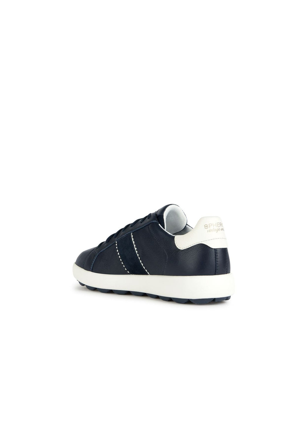 Geox Erkek Lacivert Spherica Vs Ec4 Bağcıklı Deri Sneaker