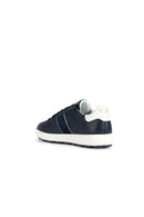 Geox Men's Navy Blue Spherica Vs Ec4 Lace-Up Leather Sneaker | Derimod