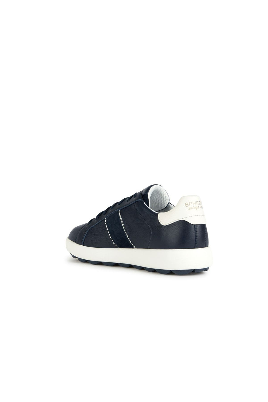Geox Erkek Lacivert Spherica Vs Ec4 Bağcıklı Deri Sneaker
