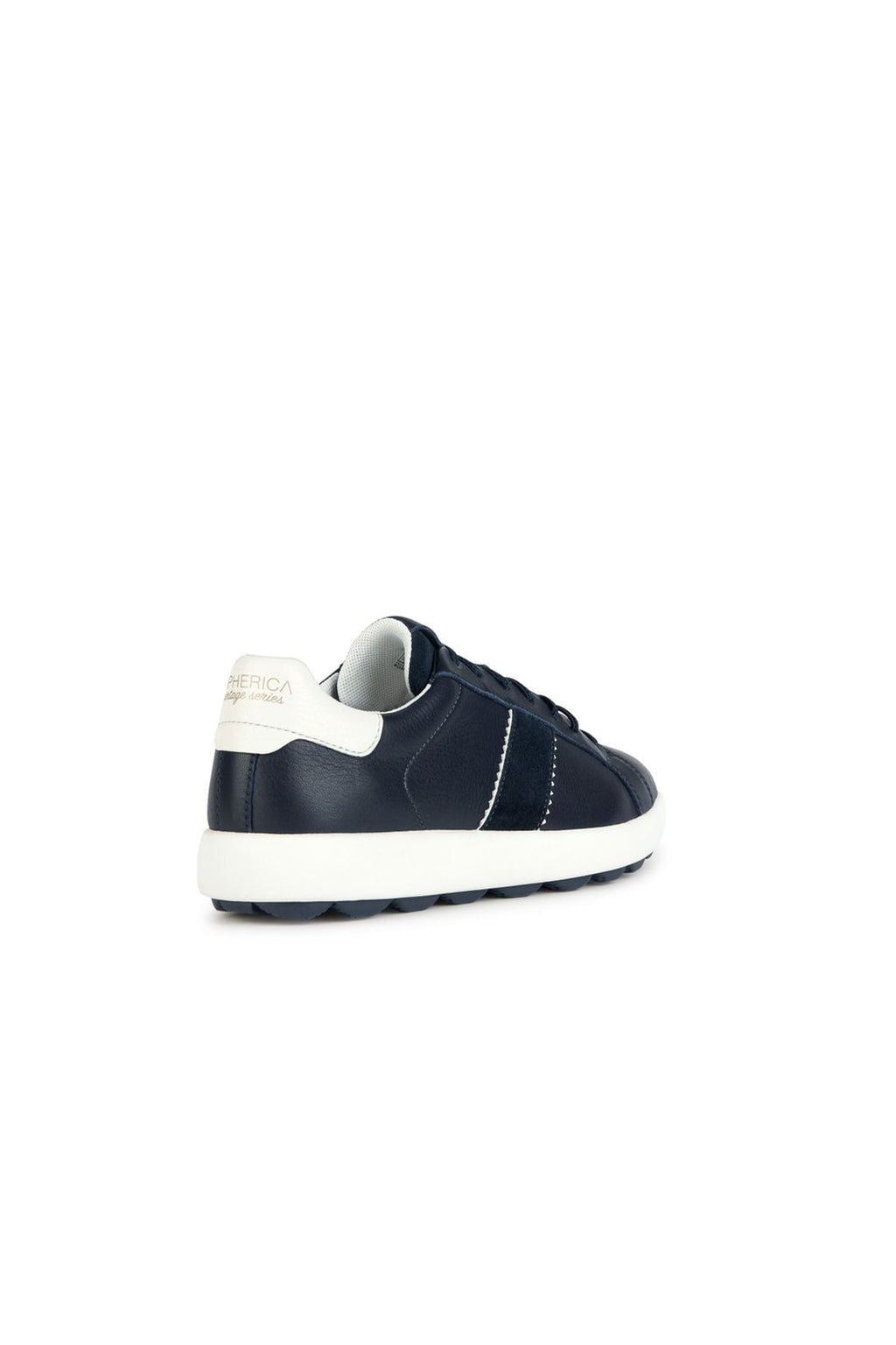 Geox Erkek Lacivert Spherica Vs Ec4 Bağcıklı Deri Sneaker