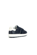 Geox Men's Navy Blue Spherica Vs Ec4 Lace-Up Leather Sneaker | Derimod