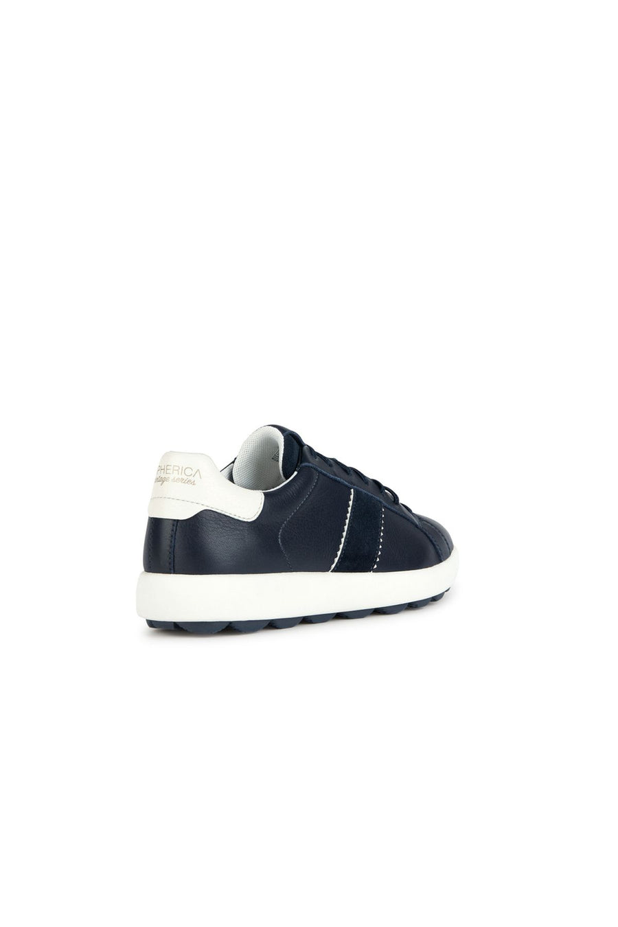 Geox Erkek Lacivert Spherica Vs Ec4 Bağcıklı Deri Sneaker