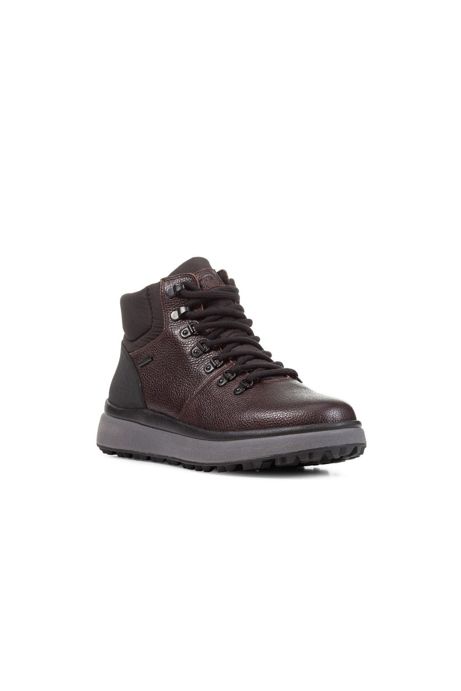 Geox Men's Brown Granito Leather Boots