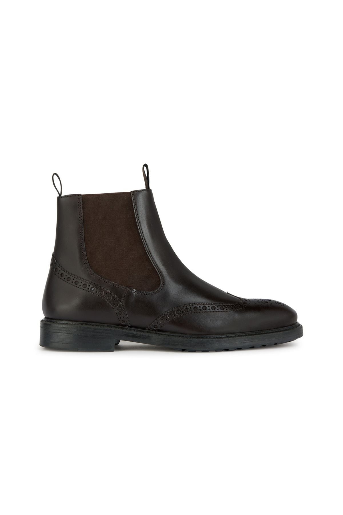 Geox Men's Brown Tiberio Leather Chelsea Boots U36G5D00064C6009 | Derimod