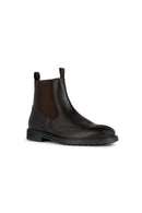 Geox Men's Brown Tiberio Leather Chelsea Boots | Derimod