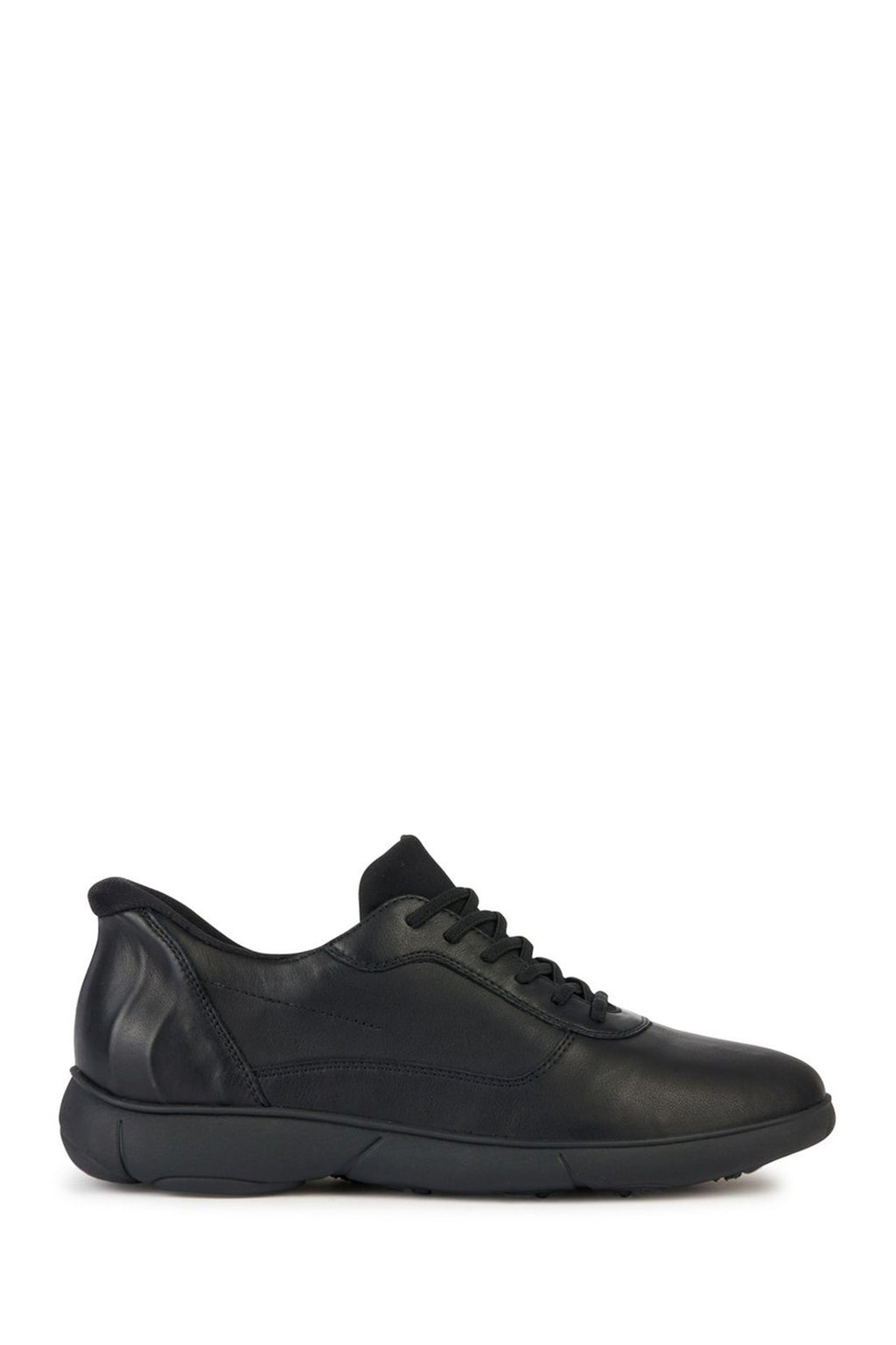 Geox Erkek Siyah Nebula Bağcıklı Deri Sneaker