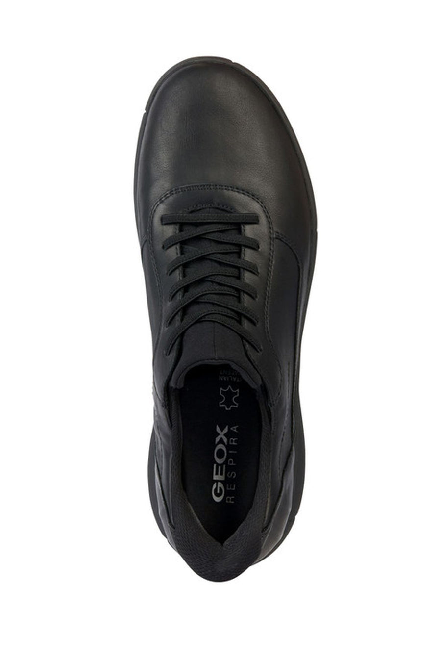 Geox Erkek Siyah Nebula Bağcıklı Deri Sneaker