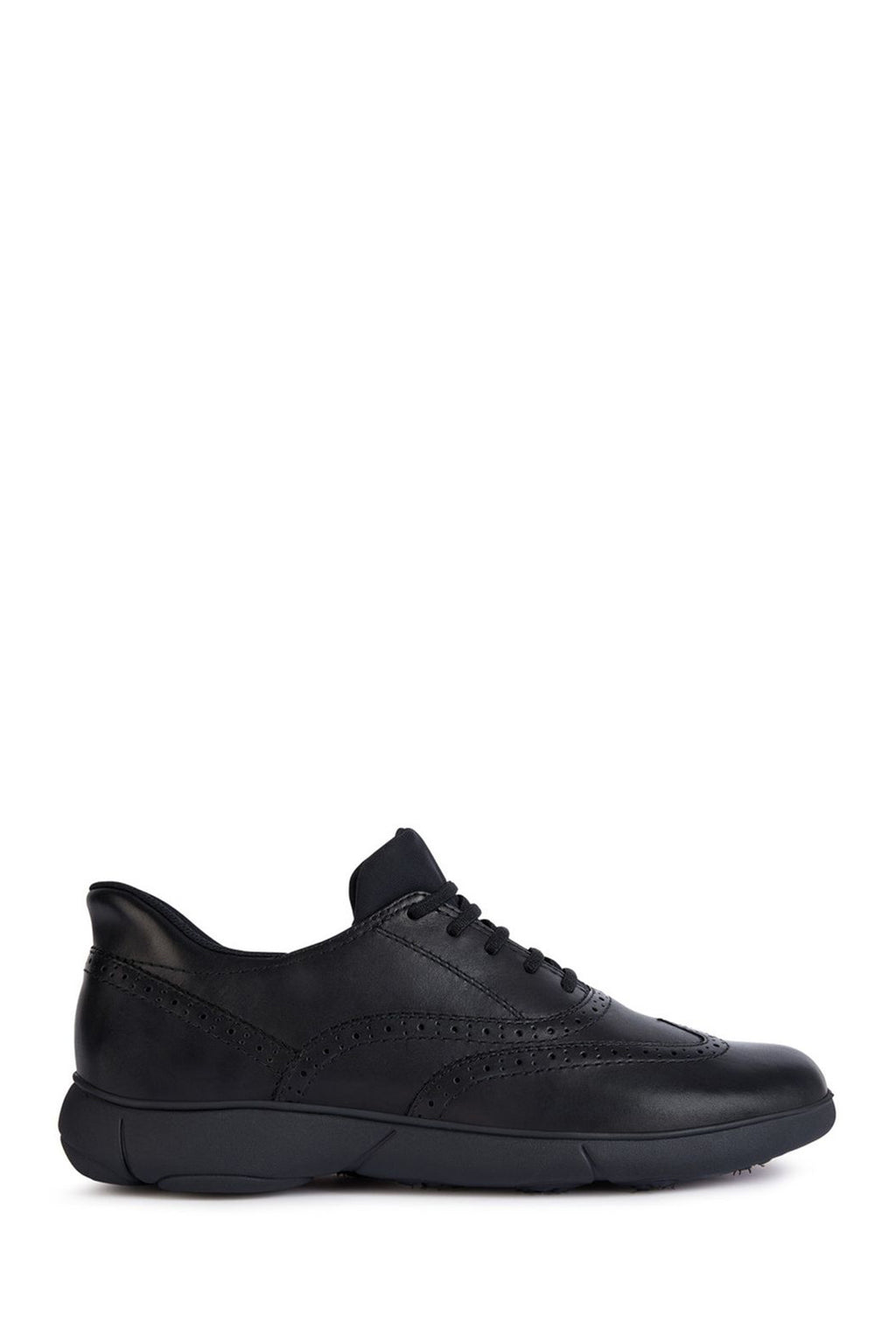 Geox Erkek Siyah Nebula Bağcıklı Deri Sneaker