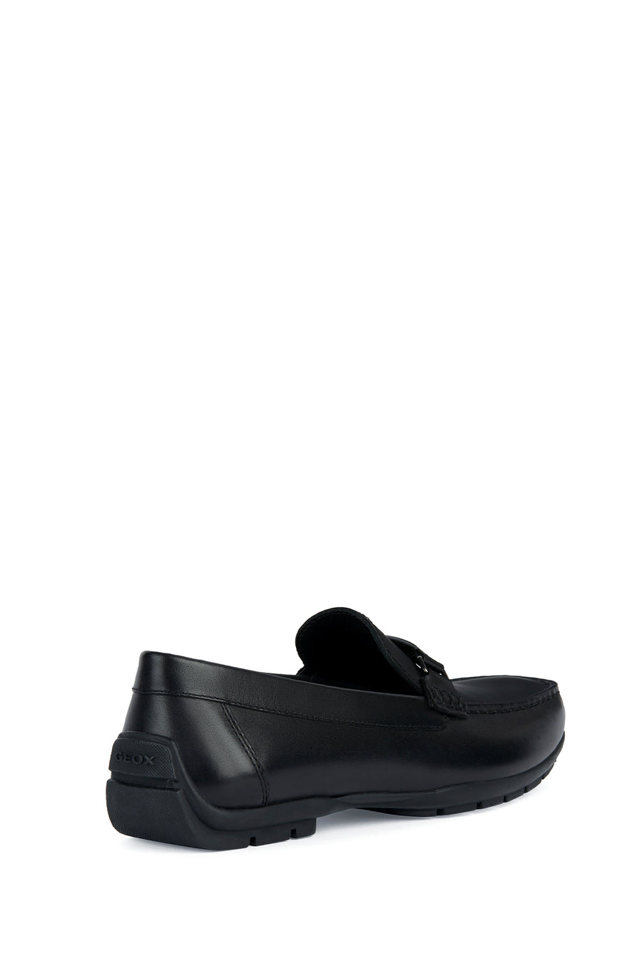 Geox Men's Black Moner 2Fit Leather Casual Loafer