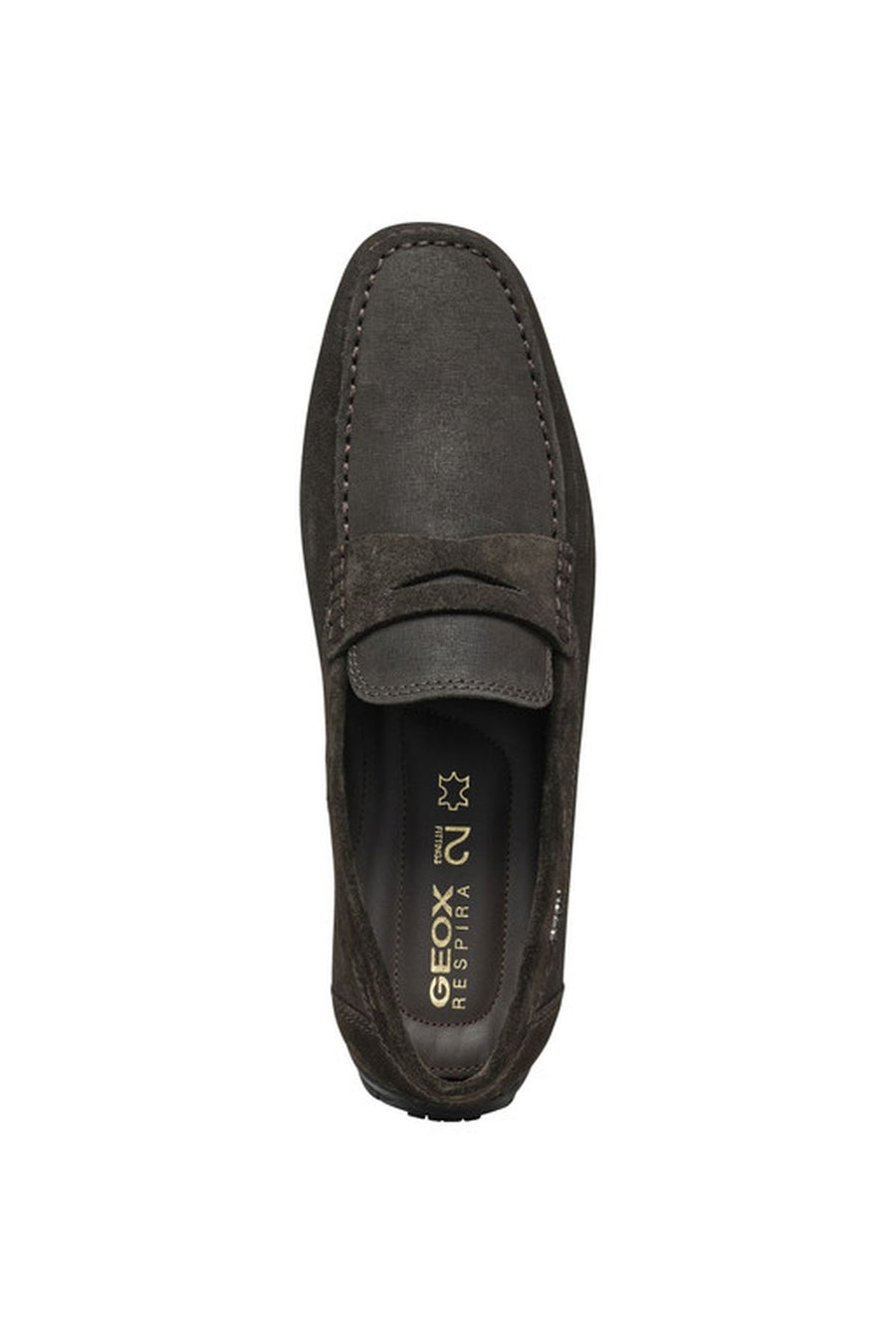 Geox Men's Brown Moner Suede Leather Masculine Loafer