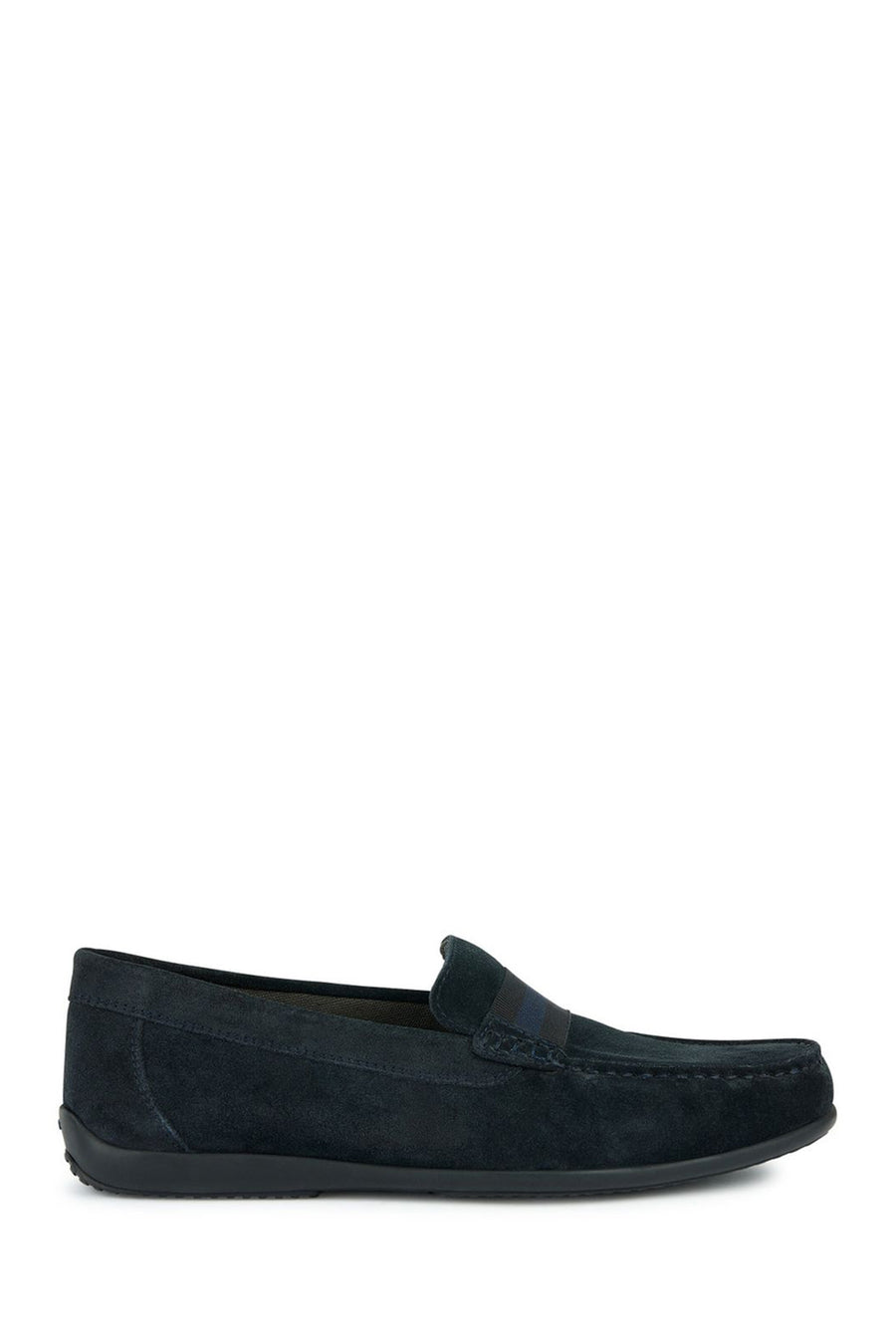 Geox Men's Navy Blue Ascanio Suede Leather Casual Loafer U450WA00022C4002 | Derimod