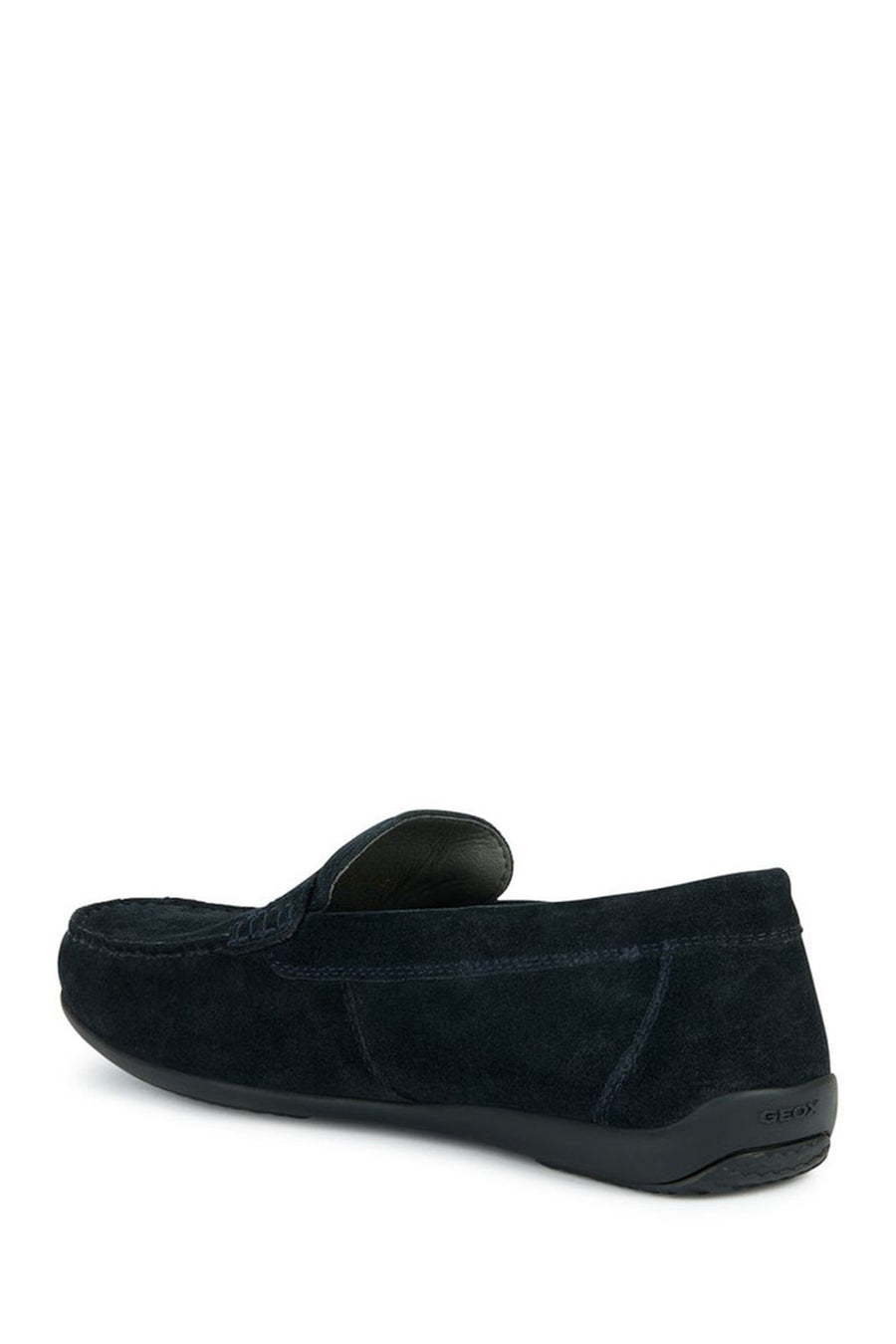 Geox Men's Navy Blue Ascanio Suede Leather Casual Loafer