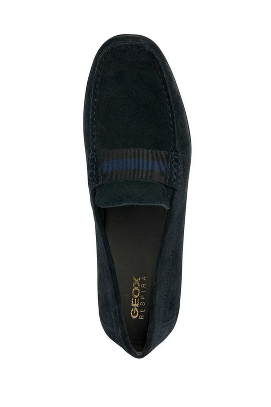Geox Men's Navy Blue Ascanio Suede Leather Casual Loafer