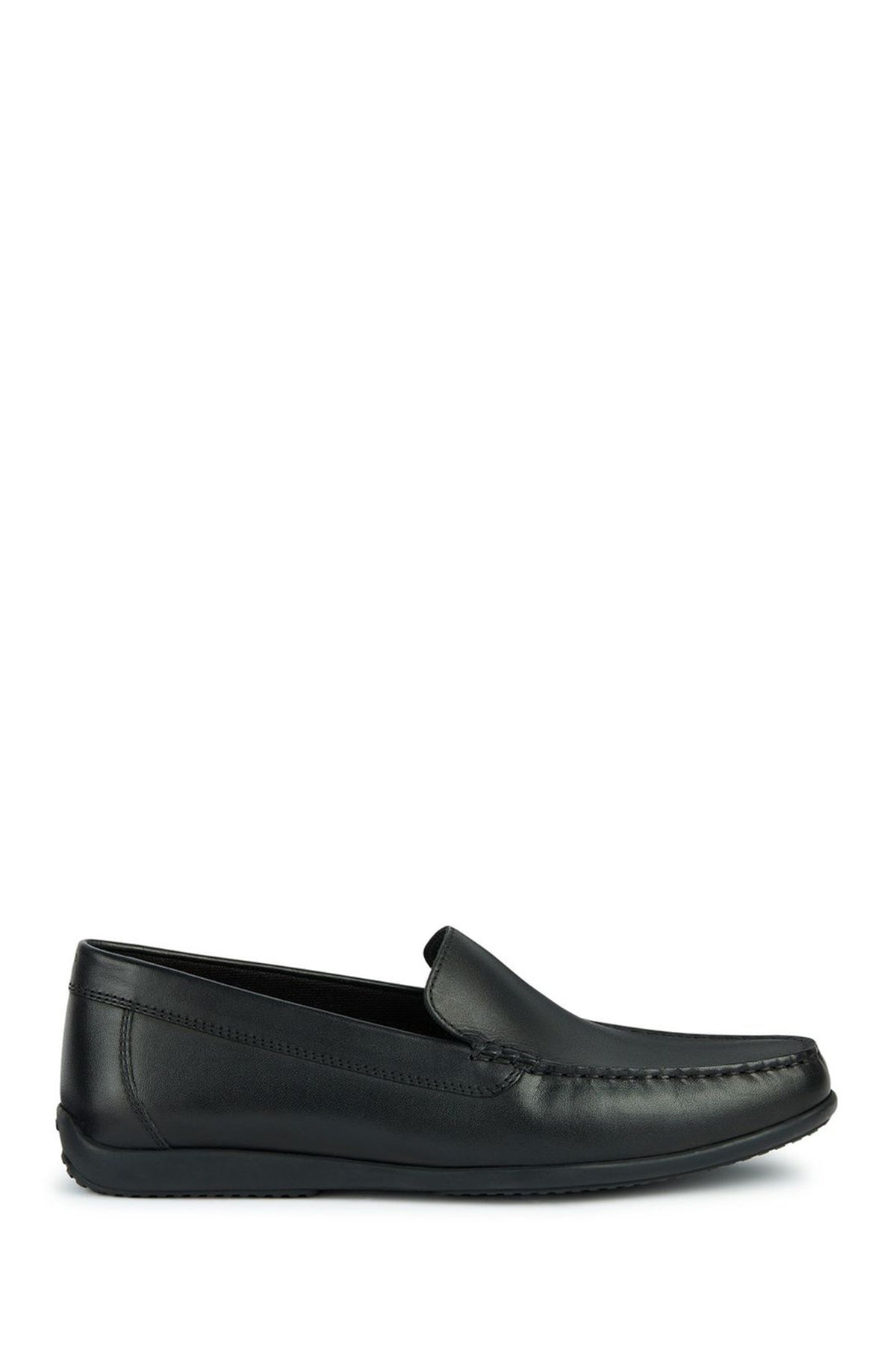 Geox Men's Black Ascanio Leather Casual Loafer U450WB00043C9999 | Derimod