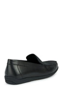 Geox Men's Black Ascanio Leather Casual Loafer | Derimod