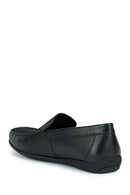 Geox Men's Black Ascanio Leather Casual Loafer | Derimod