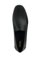 Geox Men's Black Ascanio Leather Casual Loafer | Derimod