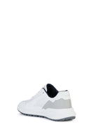 Geox Men's White Pg1x Lace Up Fabric Sneaker | Derimod
