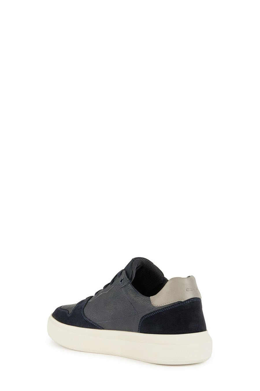 Geox Men's Navy Blue Deiven Lace-up Leather Casual Shoes