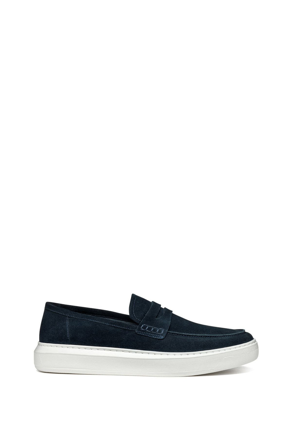 Geox Erkek Lacivert Deiven Süet Deri Casual Loafer