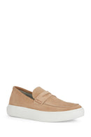 Geox Erkek Taba Deiven Süet Deri Casual Loafer | Derimod