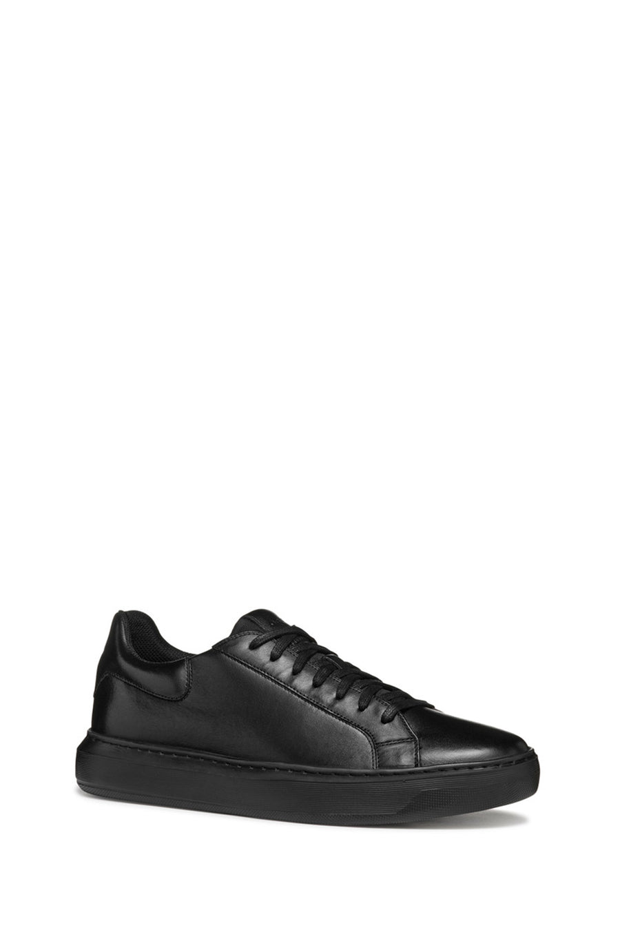 Geox Erkek Siyah Deıven Bağcıklı Deri Casual Sneaker