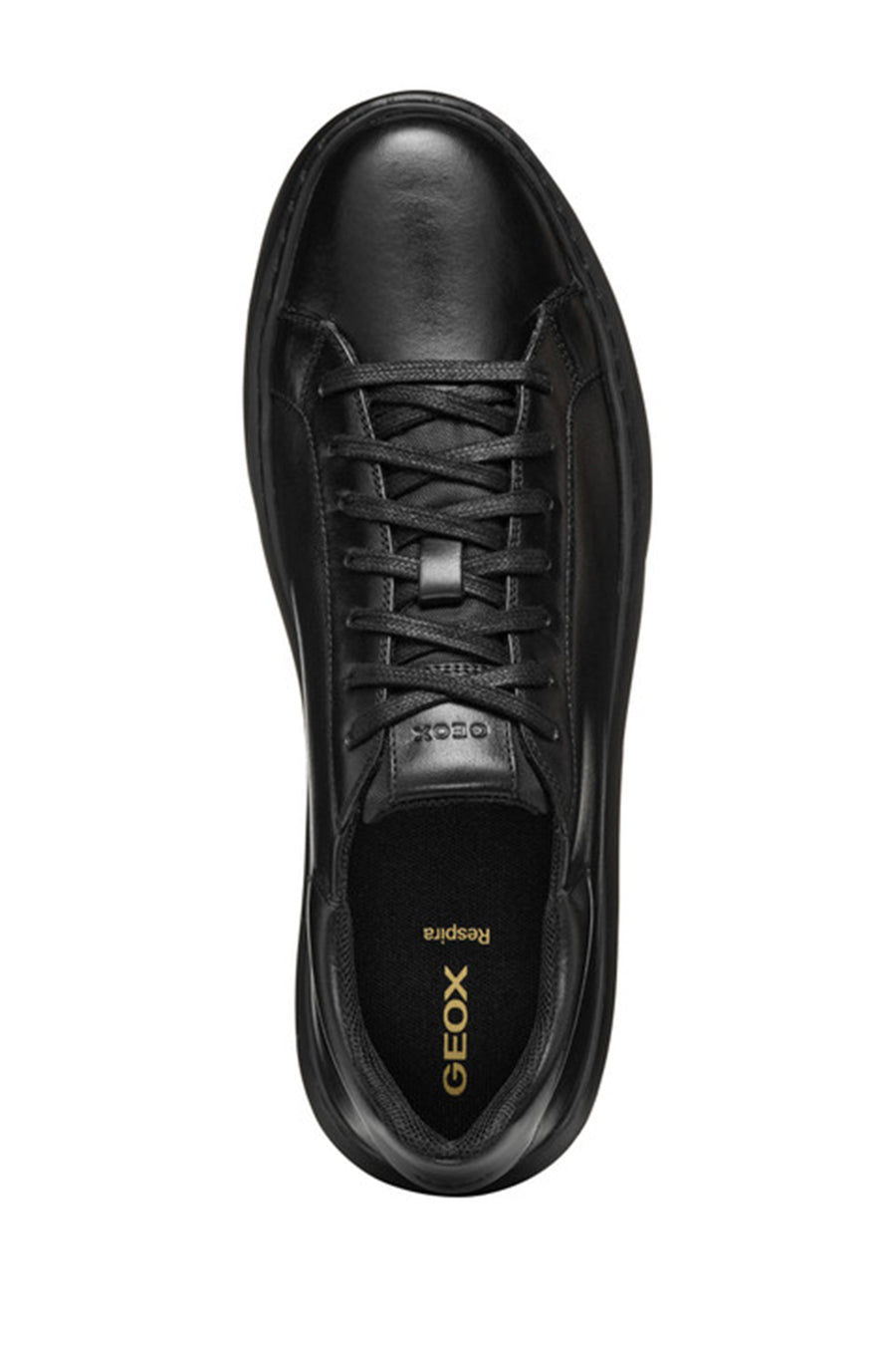 Geox Erkek Siyah Deıven Bağcıklı Deri Casual Sneaker