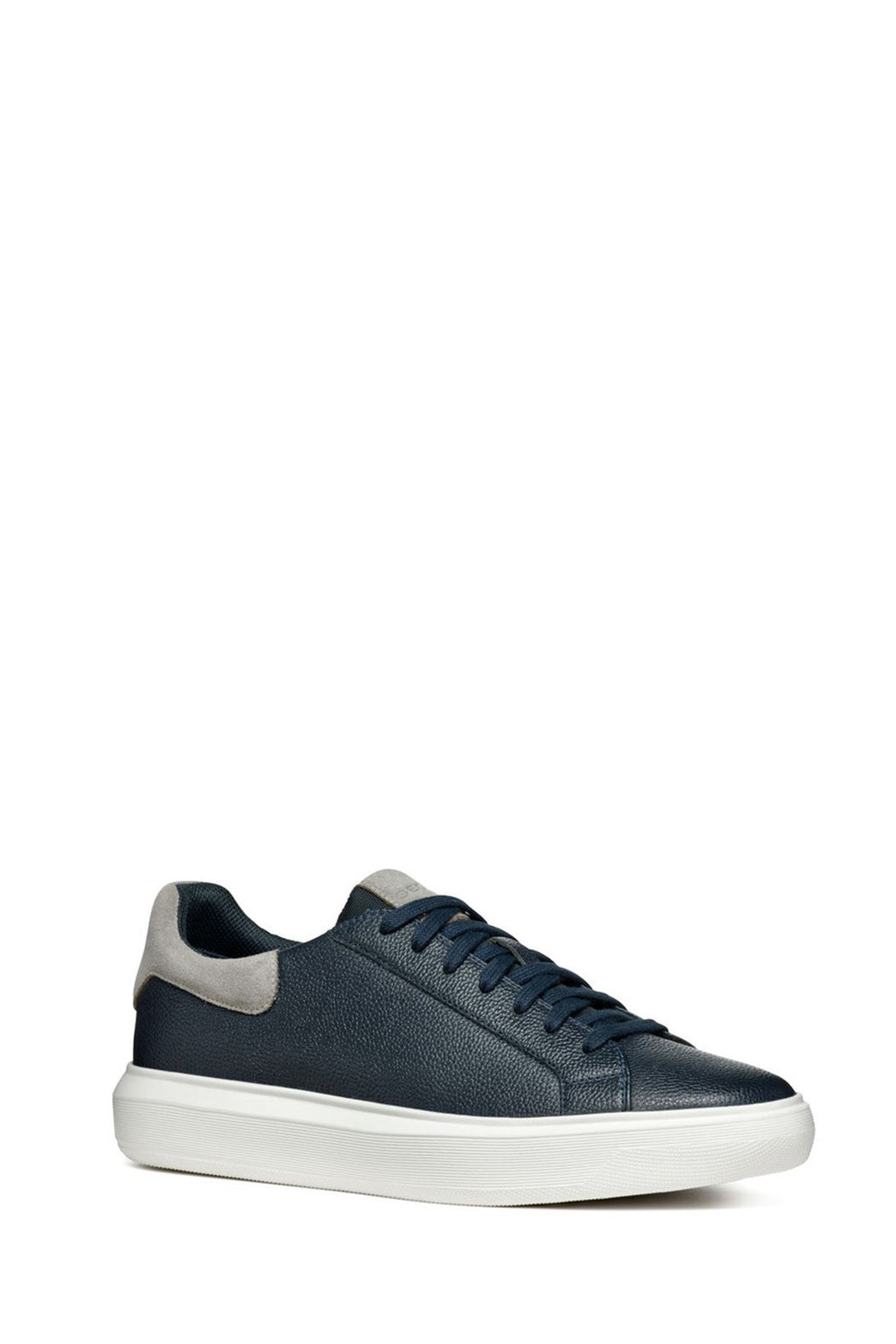Geox Erkek Lacivert Deiven Bağcıklı Deri Casual Sneaker