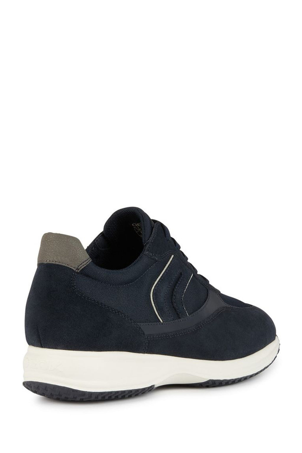 Geox Erkek Lacivert Happy Bağcıklı Süet Deri Sneaker