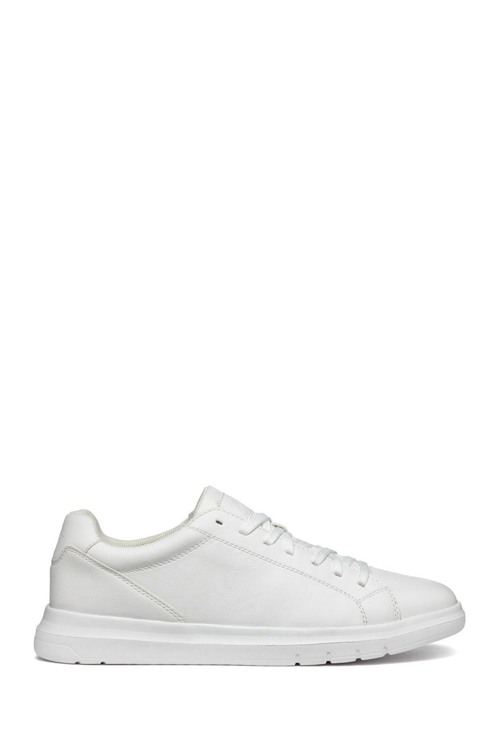 Geox Erkek Beyaz Spherica Bağcıklı Deri Sneaker