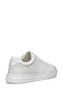 Geox Men's White Spherica Lace-up Leather Sneaker | Derimod