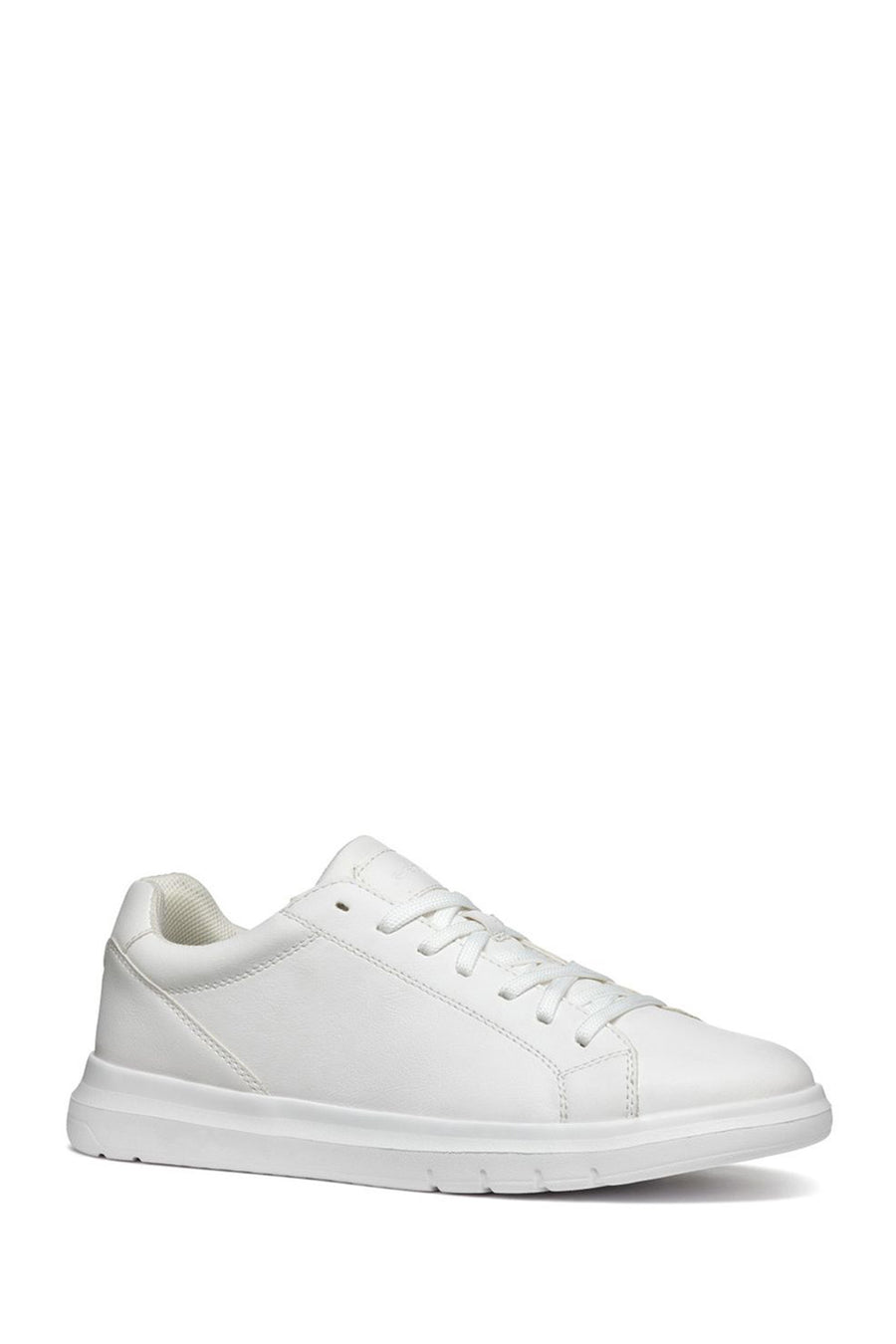 Geox Erkek Beyaz Spherica Bağcıklı Deri Sneaker
