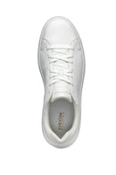 Geox Men's White Spherica Lace-up Leather Sneaker | Derimod