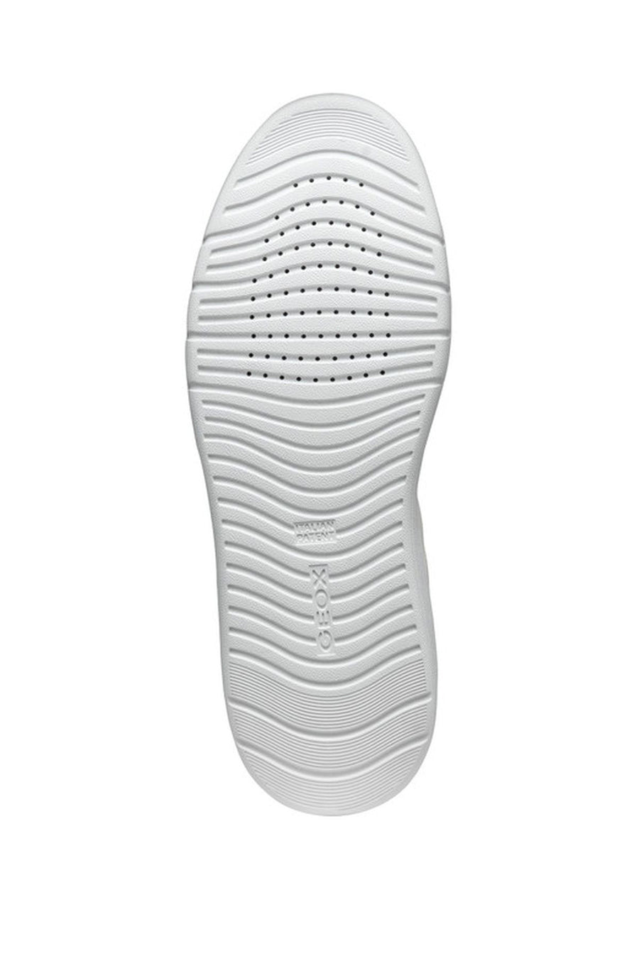Geox Erkek Beyaz Spherica Bağcıklı Deri Sneaker