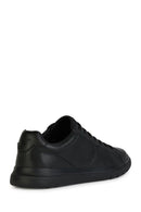 Geox Men's Black Spherica Lace-Up Leather Casual Sneaker | Derimod