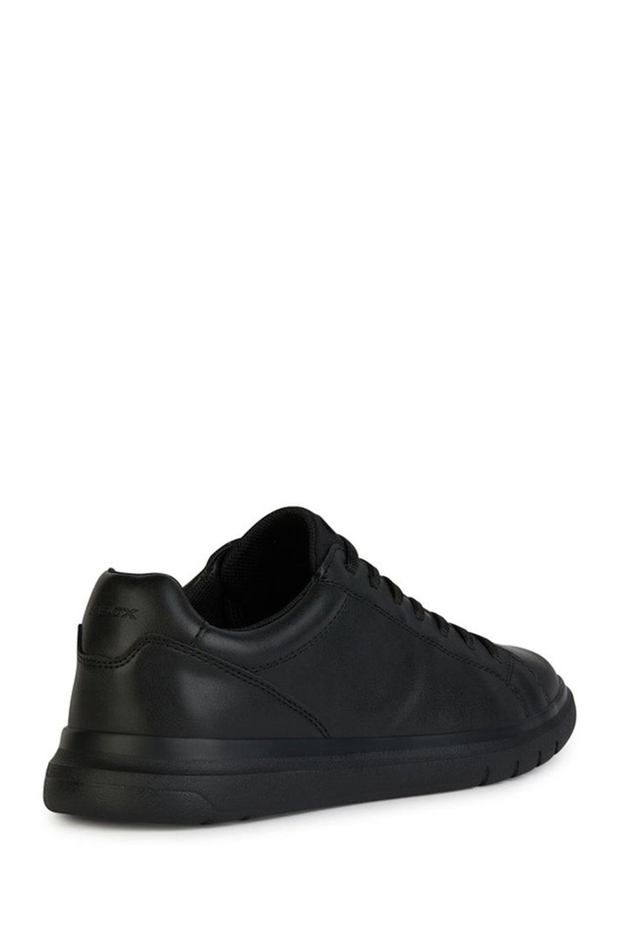 Geox Men's Black Spherica Lace-Up Leather Casual Sneaker