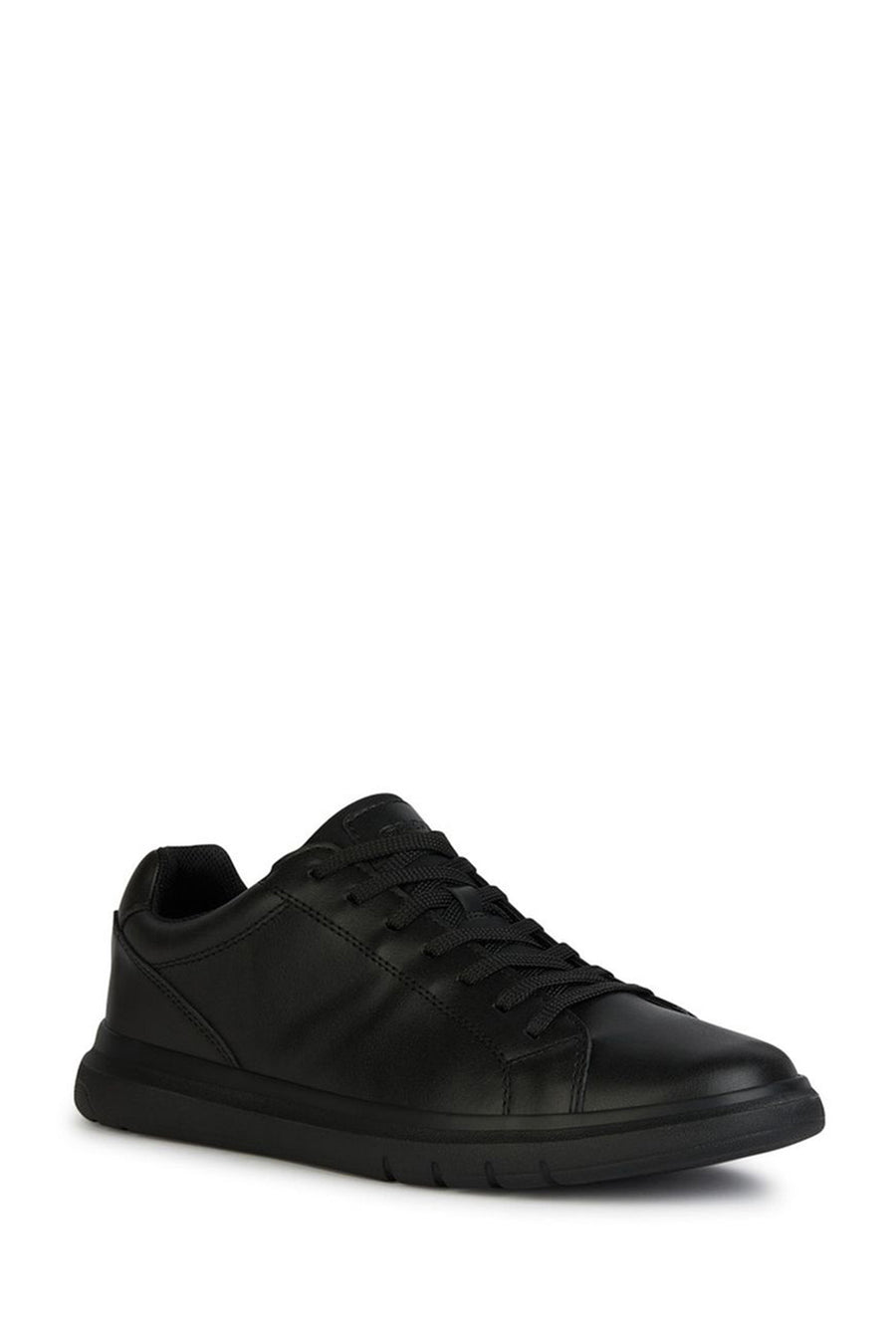 Geox Men's Black Spherica Lace-Up Leather Casual Sneaker