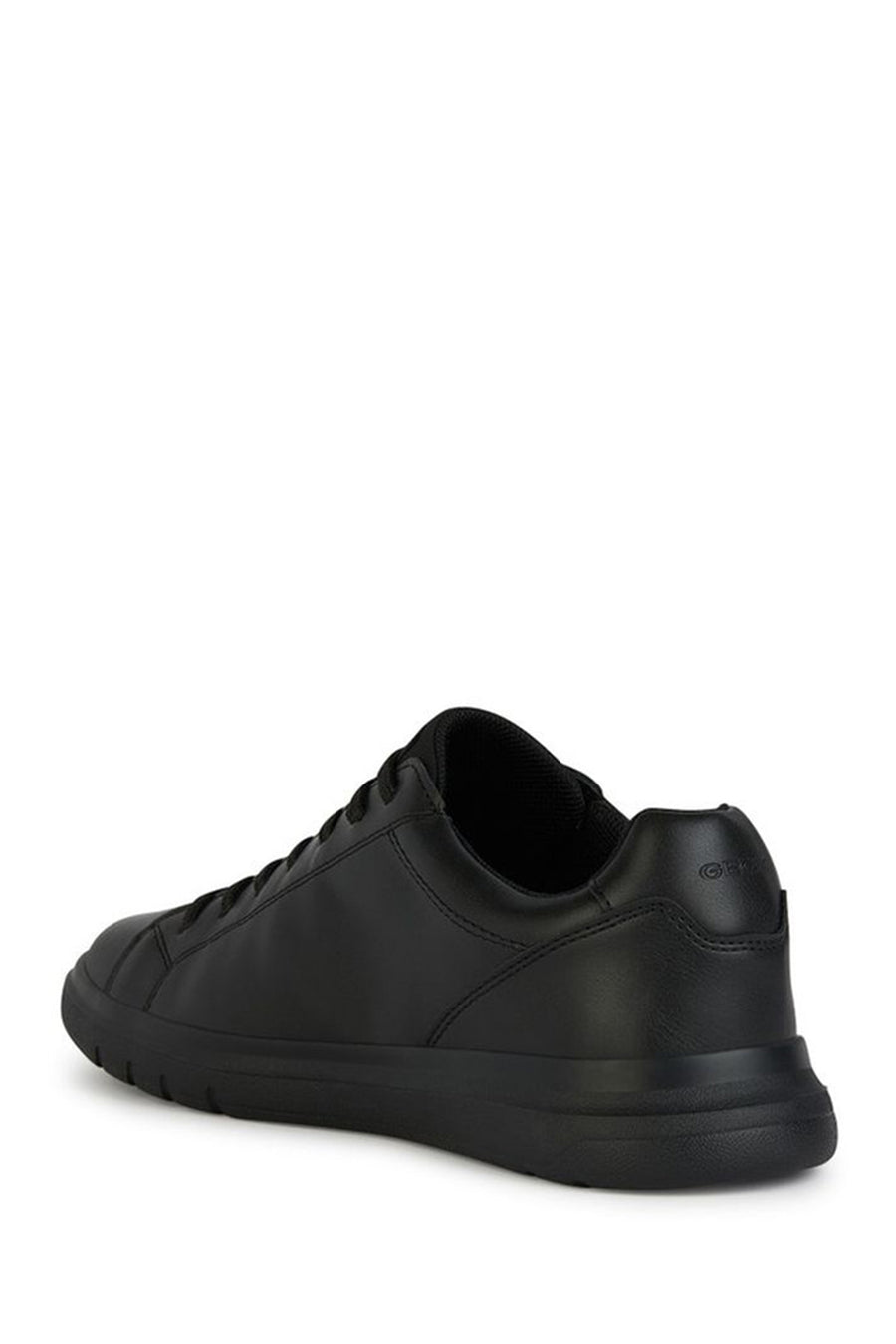 Geox Men's Black Spherica Lace-Up Leather Casual Sneaker