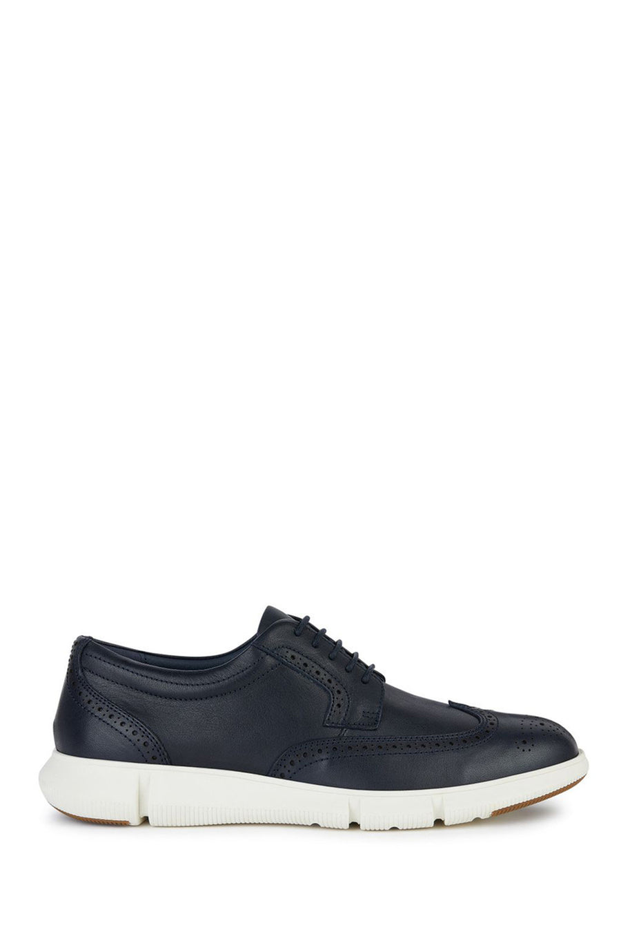Geox Men's Navy Blue Adacter Leather Casual Shoes U45B6B000CLC4002 | Derimod