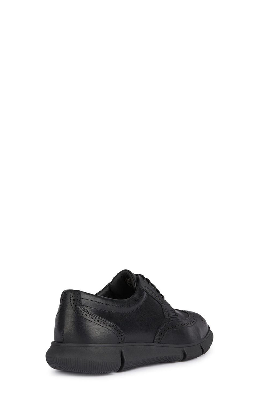 Geox Men's Black Adacter Lace-up Leather Casual Shoes