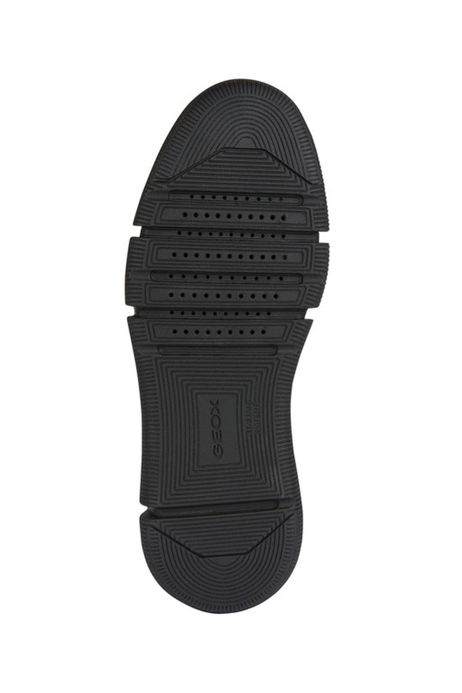 Geox Men's Black Adacter Lace-up Leather Casual Shoes
