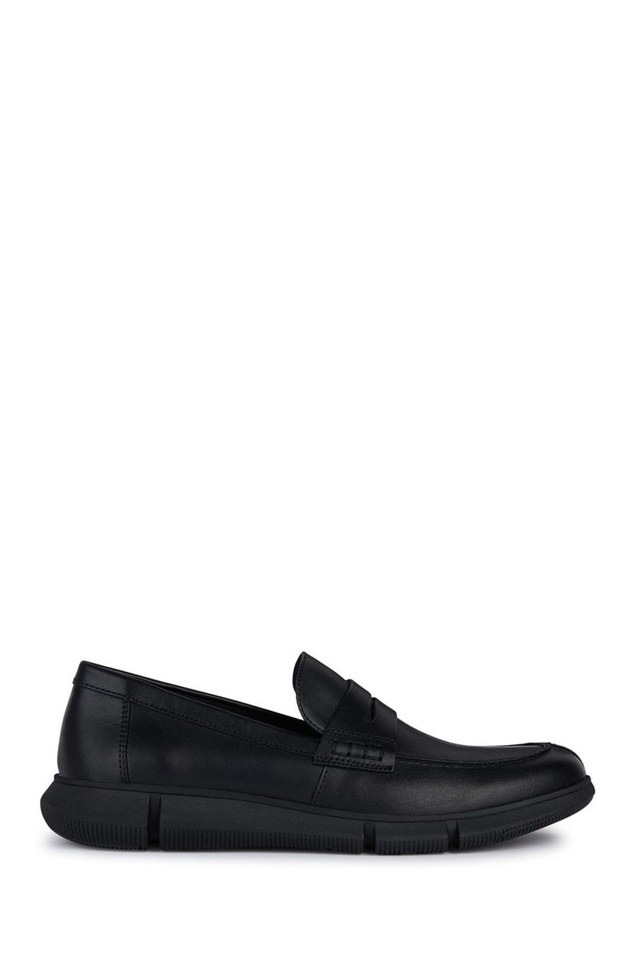 Geox Men's Black Andalo Leather Casual Loafer U45B6C000CLC9999 | Derimod
