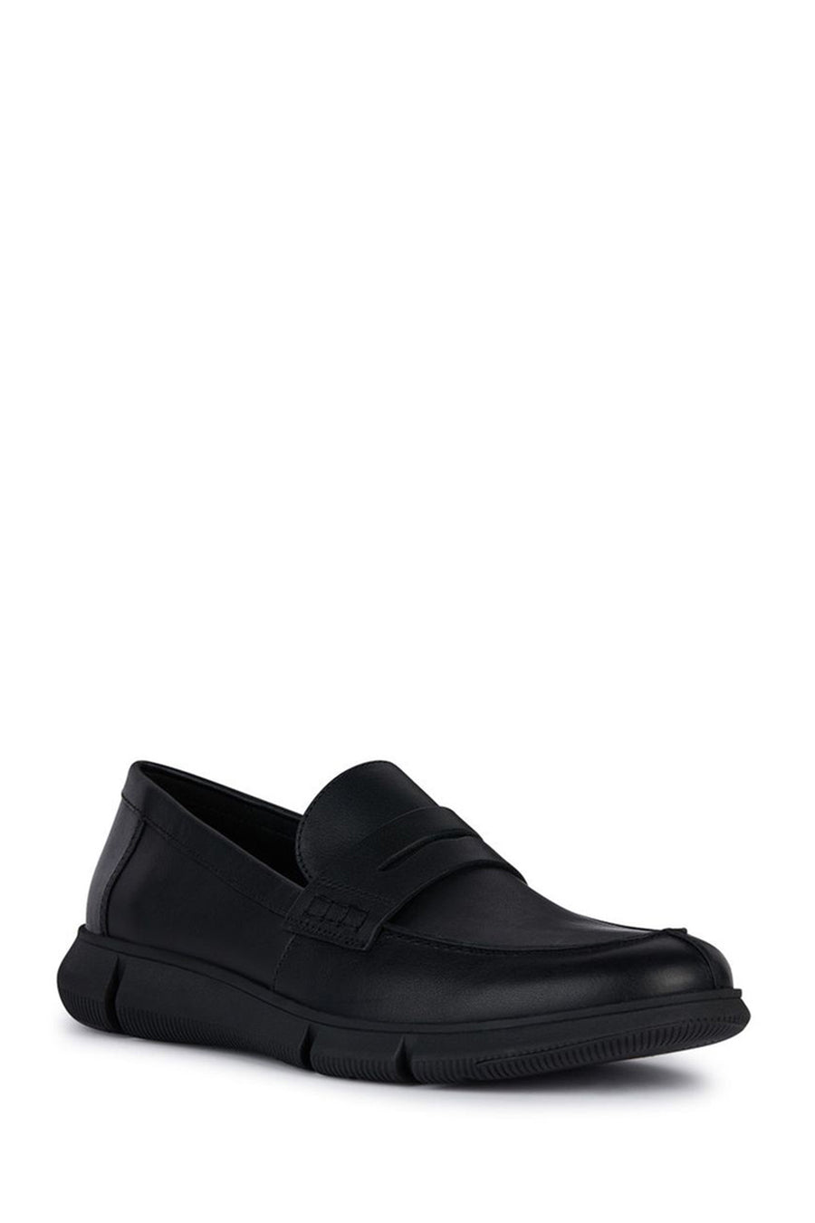 Geox Men's Black Andalo Leather Casual Loafer