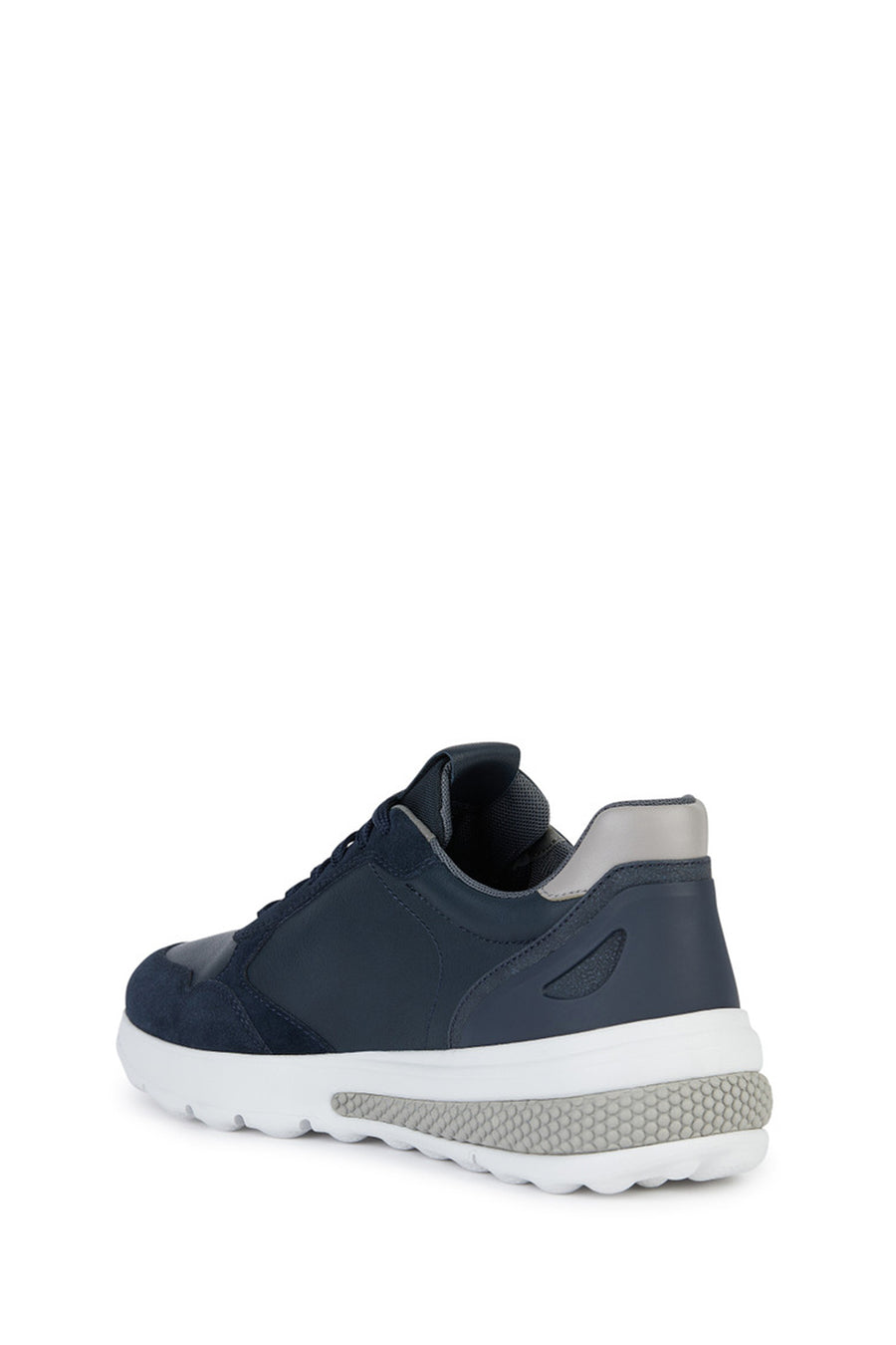 Geox Men's Navy Spherica Laced Fabric Sneakers