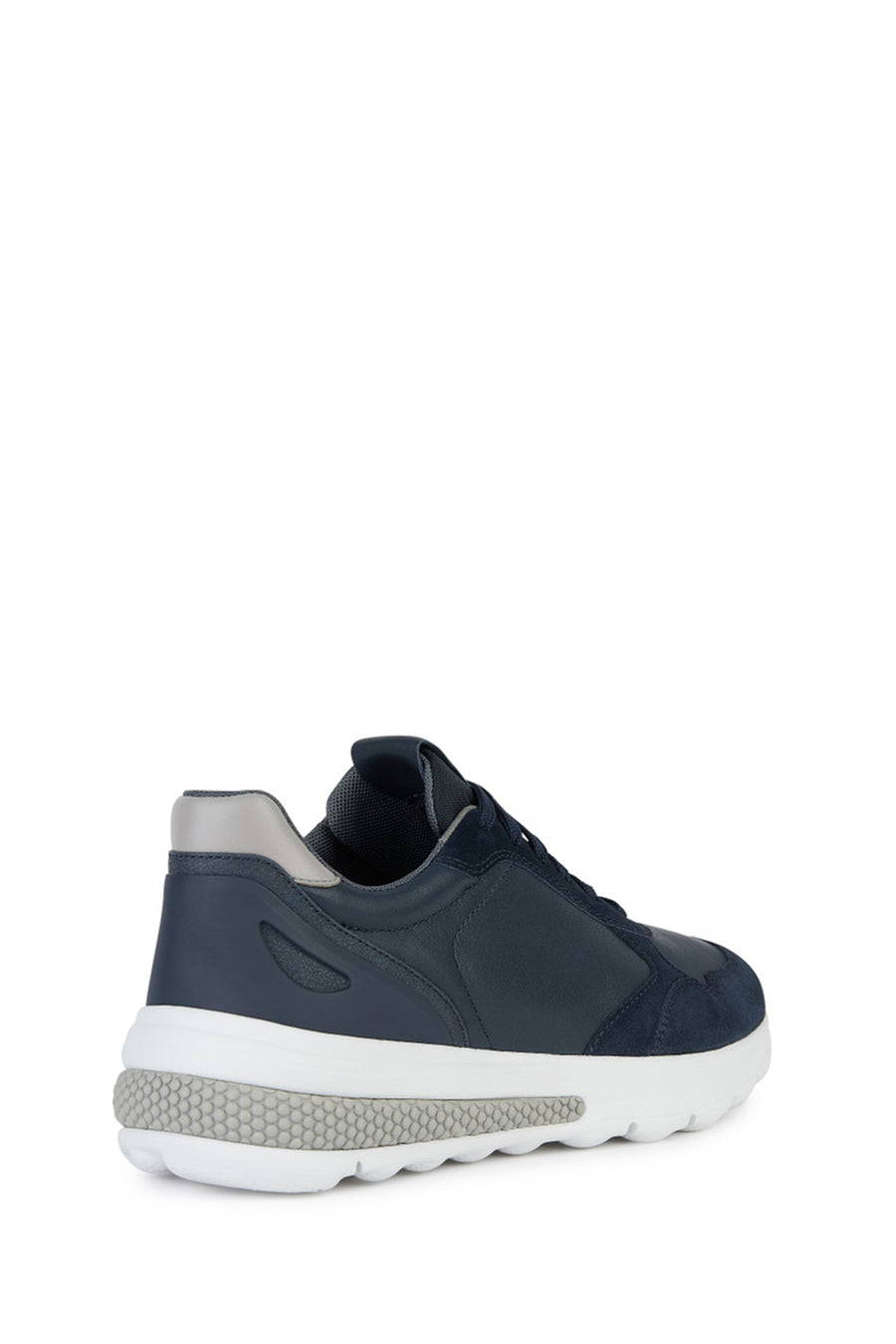 Geox Men's Navy Spherica Laced Fabric Sneakers