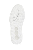 Geox Men White Lace-Up Thick Sole Fabric Sneaker | Derimod